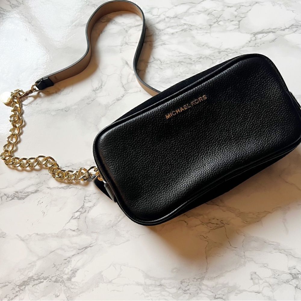 Michael Kors leather chain belt bag